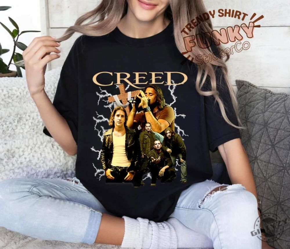 Vintage Creed Band Shirt Creed Rock Band Sweatshirt Creed 2024 Tour Tshirt 2024 Music Concert Hoodie Trending Shirt giftyzy 1